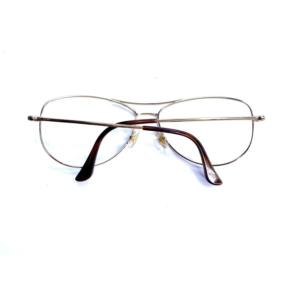 New Kate Spade NY Gold Aviator Frame Eyeglasses Ally P/S 3YGP 60 15 135